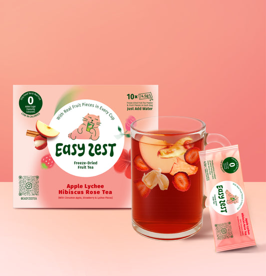 Apple Lychee Hibiscus Rose Tea (10 Sachets Box)