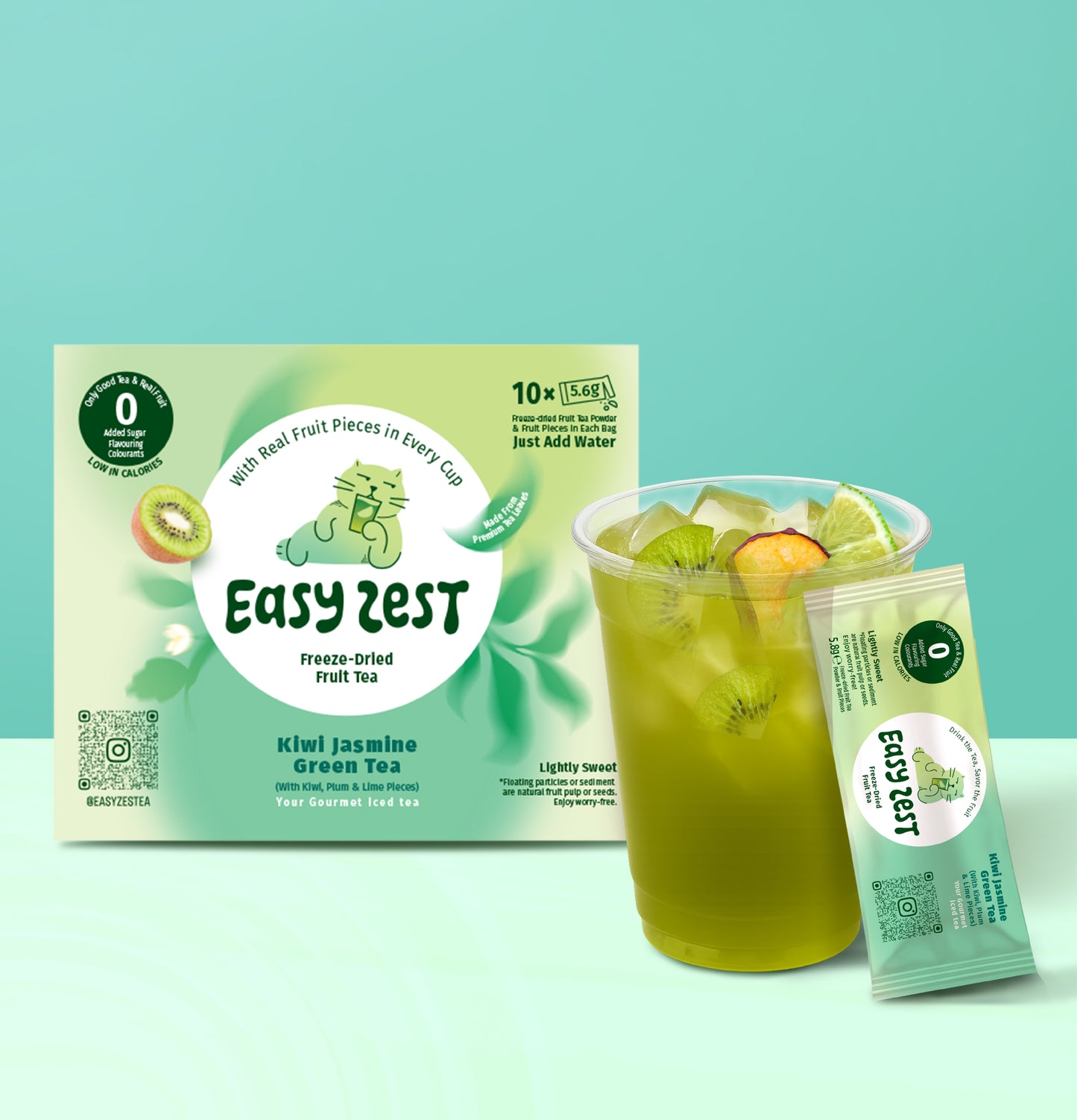 Kiwi Jasmine Green Tea (10 Sachets Box)